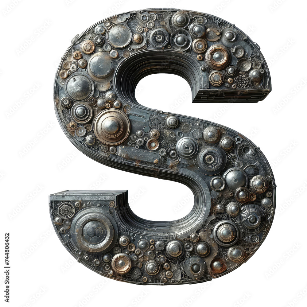 Isolated 3D Letter on a Clear PNG Canvas Generative AI Isolated 3D Letter on a Clear PNG Canvas Generative AI