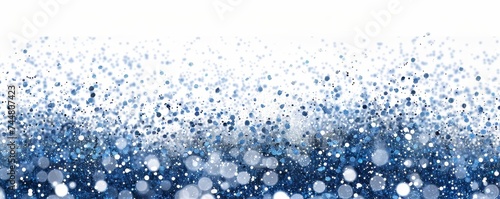 Burst of sparkling blue and white glitter, abstract background