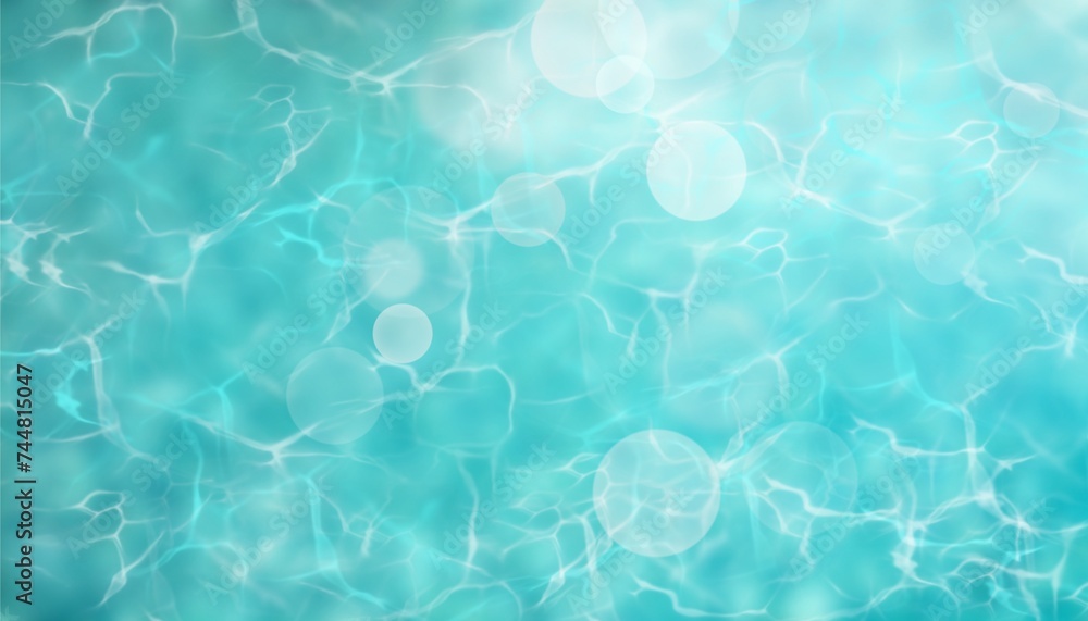16:9 widescreen abstract mint blue background, water surface with bokeh 16:9 widescreen abstract mint blue background, water surface with bokeh