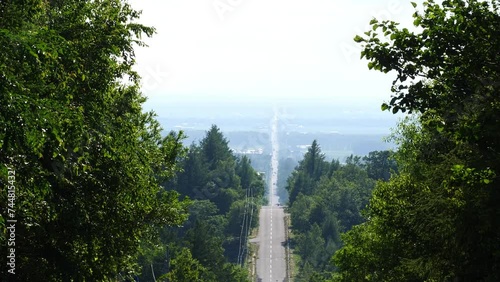 Road leading to Hokkaido and the sky