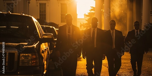 Secret Service concept with federal law enforcement officers © Brian