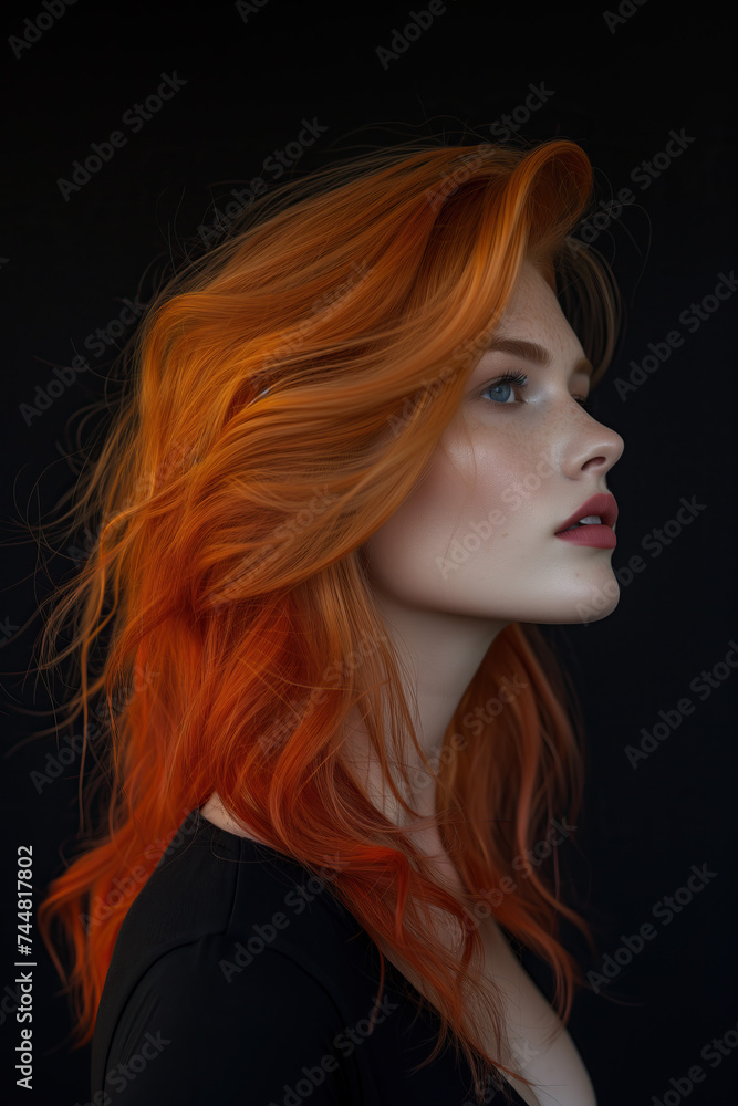 Fototapeta premium Fashion portrait of a beautiful model