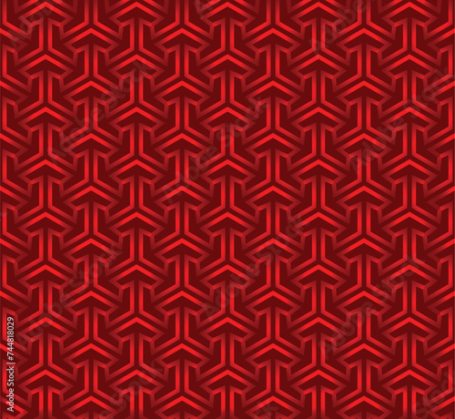 red geometric pattern