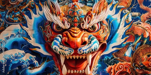 Wallpaper Mural Traditional dragon for Japan's Aomori Nebula Matsuri Festival Torontodigital.ca