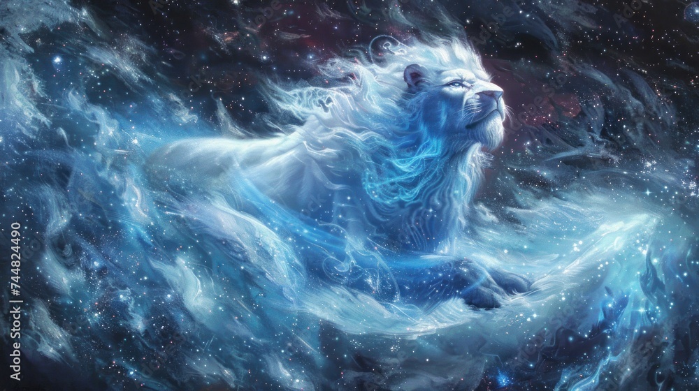 wild beast fantasy galaxy art
