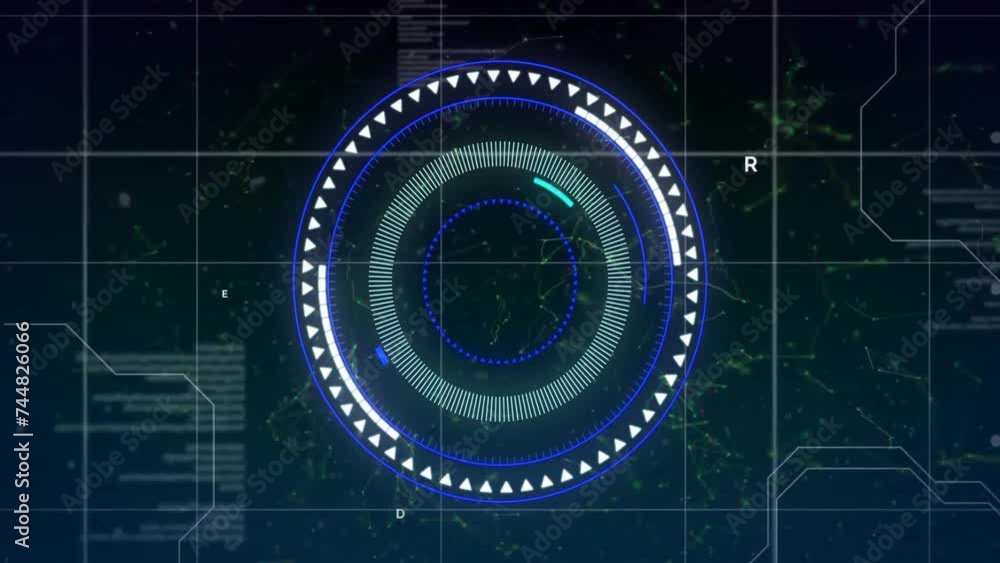 Animation of scope scanning over data processing Animation of scope scanning over data processing
