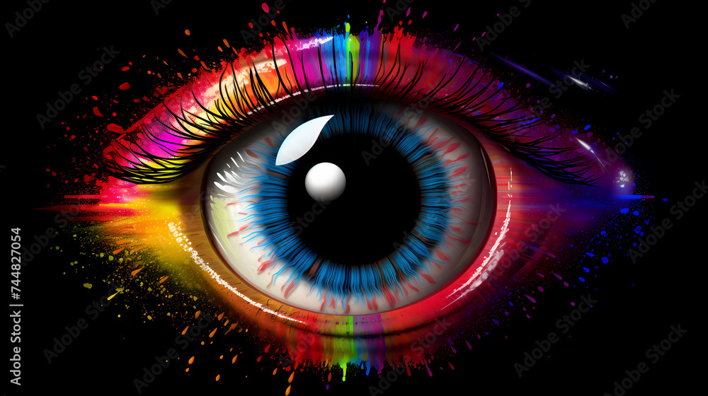 Colorful membrane of human eyes Colorful membrane of human eyes