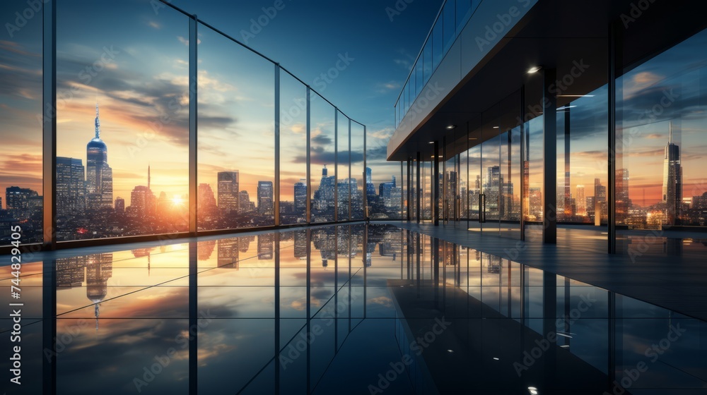 Fototapeta premium glass modern bullding
