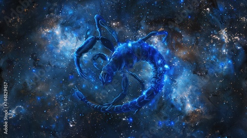 deadly scorpion fantasy galaxy art photo
