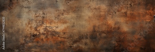 Grunge Metal Texture Background - Rusty Steel Plate with Old Iron Design for Metallic Effect.