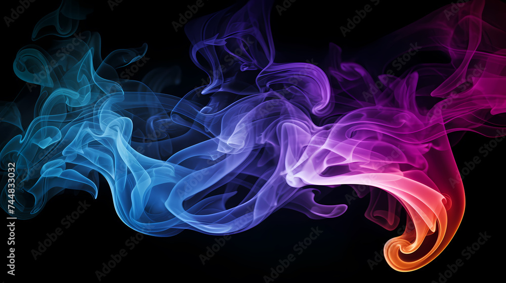 Fototapeta premium Abstract background of smoke or steam
