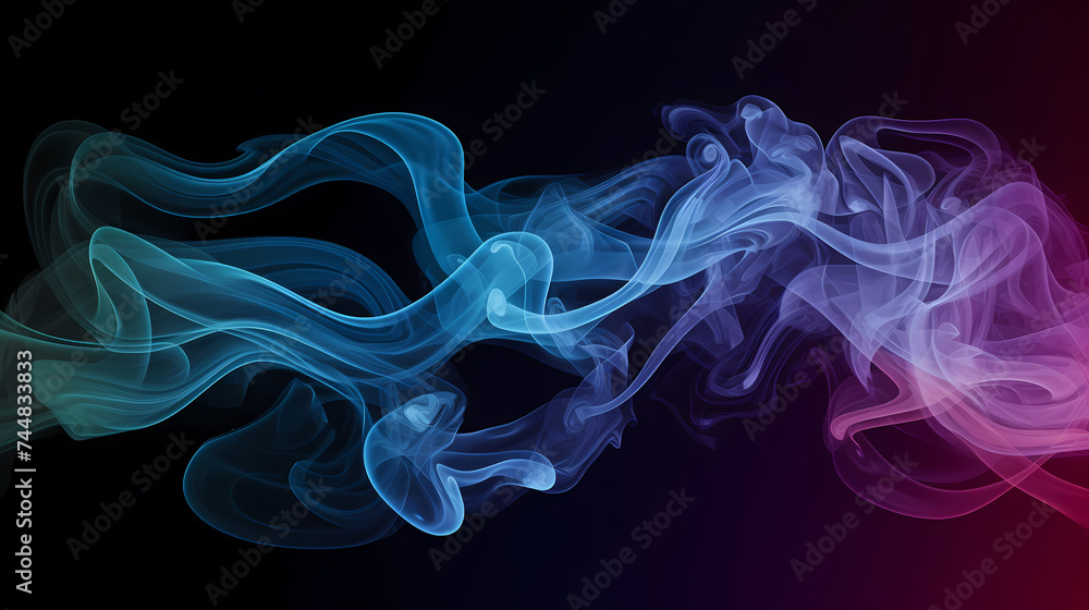 Fototapeta premium Smoke and steam effects overlay