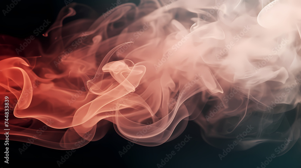 Obraz premium Smoke and steam effects overlay