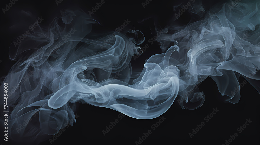 Fototapeta premium Smoke and steam effects overlay