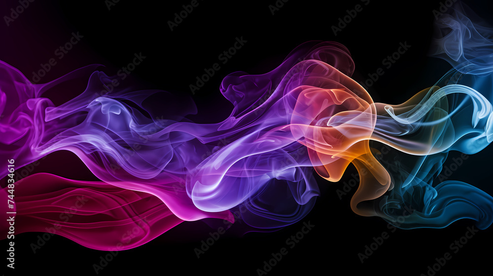 Fototapeta premium Smoke and steam effects overlay