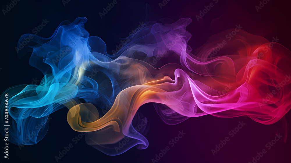 Fototapeta premium Smoke and steam effects overlay