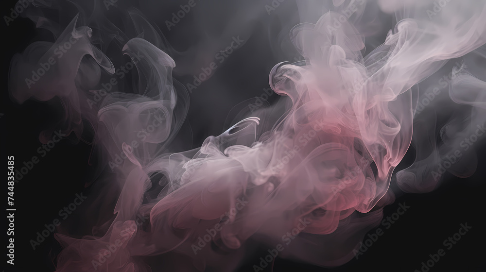 Fototapeta premium Smoke and steam effects overlay