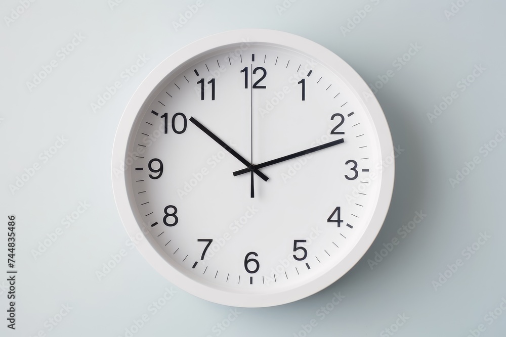 Minimalist White Wall Clock. Modern White Clock Minimalist White Wall Clock. Modern White Clock