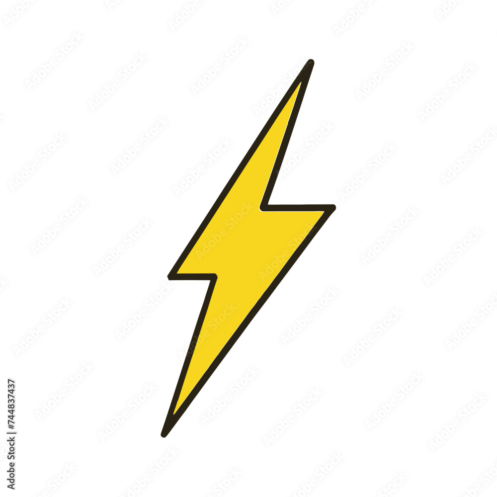 Lightning icon illustration isolated vector sign symbol Lightning icon illustration isolated vector sign symbol