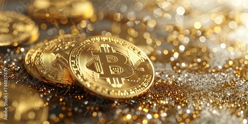 Bitcoins Glitter: Cryptocurrency Wealth and Luxury
