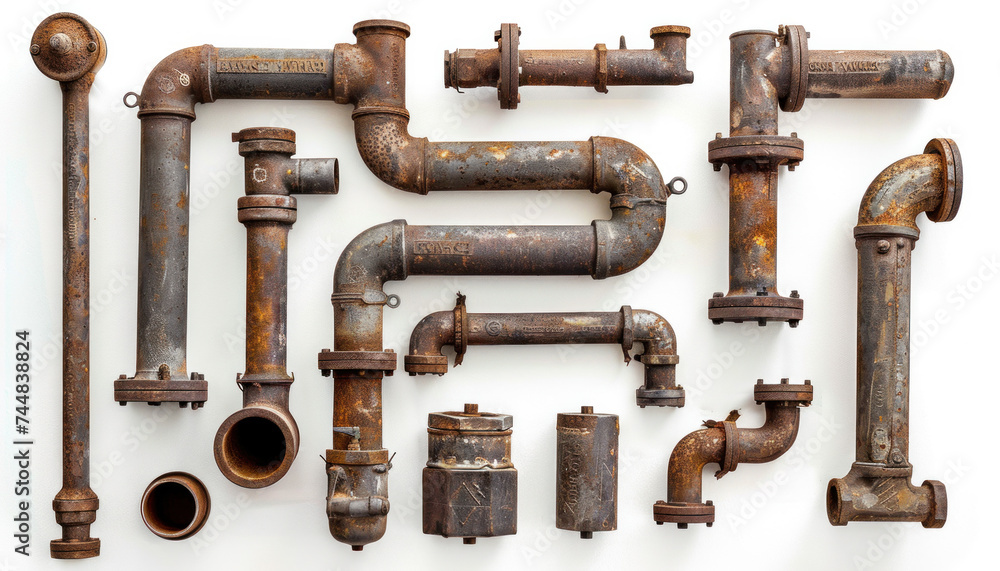 Old weathered pipes, metal metal pipes, rusty pipes, overhead photo of weathered pipes, rusty old pipes Old weathered pipes, metal metal pipes, rusty pipes, overhead photo of weathered pipes, rusty old pipes