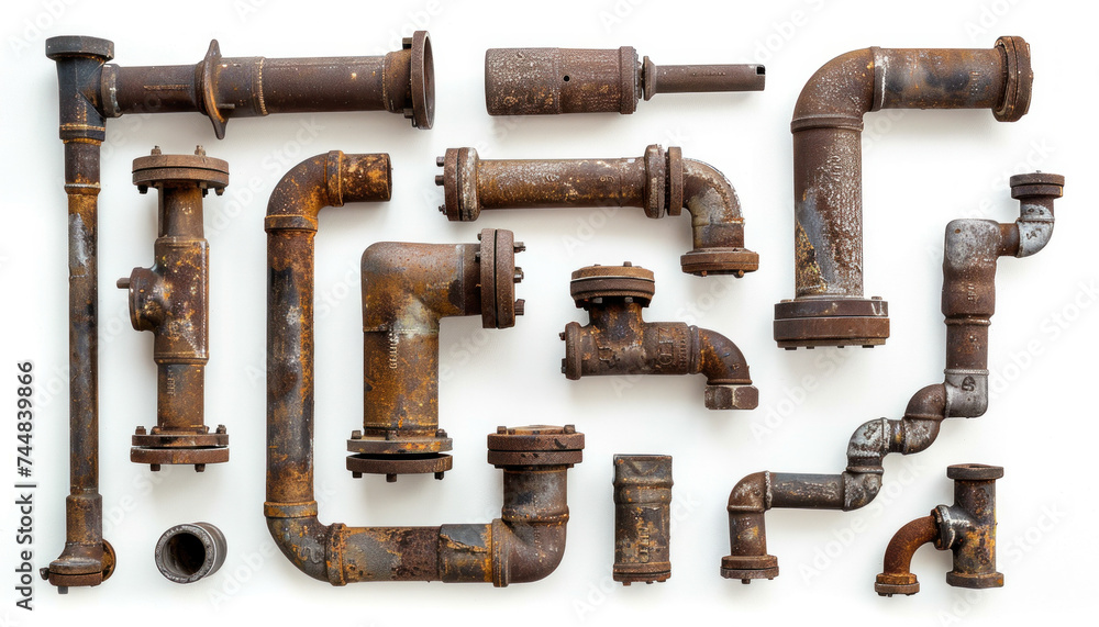 Old weathered pipes, metal metal pipes, rusty pipes, overhead photo of weathered pipes, rusty old pipes Old weathered pipes, metal metal pipes, rusty pipes, overhead photo of weathered pipes, rusty old pipes