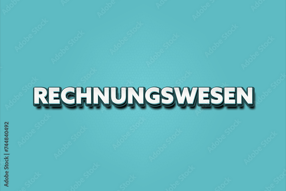 Rechnungswesen. Eine schwarze Tafel mit weissem Text. Illustration mit Grunge Textstil. Rechnungswesen. Eine schwarze Tafel mit weissem Text. Illustration mit Grunge Textstil.