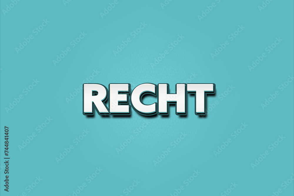 Recht. Eine schwarze Tafel mit weissem Text. Illustration mit Grunge Textstil. Recht. Eine schwarze Tafel mit weissem Text. Illustration mit Grunge Textstil.