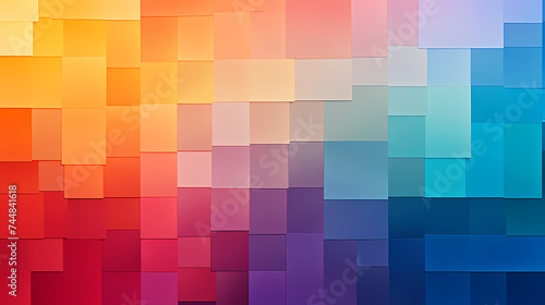 3D rendering, abstract geometric background, simple cube square shape