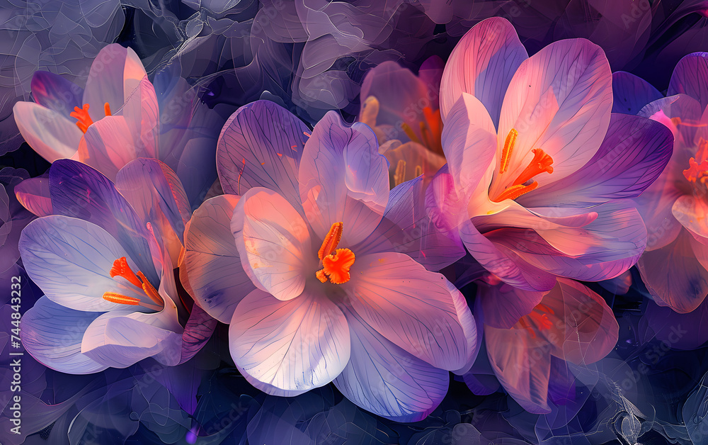 floral abstraction background for decoration or wallpaper