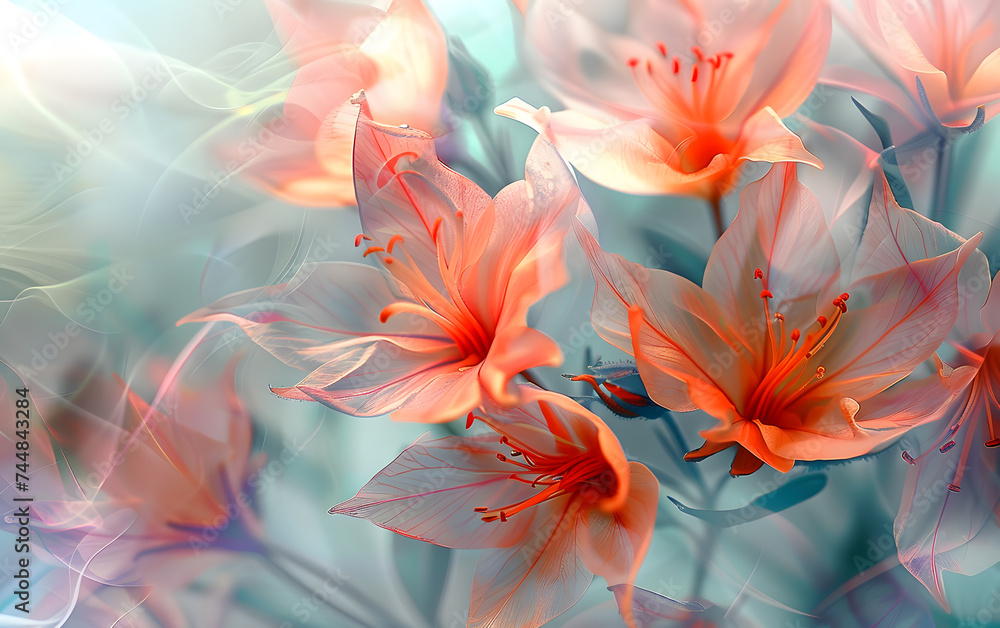 floral abstraction background for decoration or wallpaper