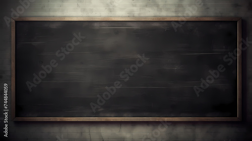 Background blackboard, empty classroom board background