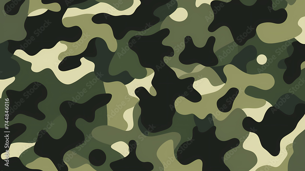 Naklejka premium Camouflage seamless pattern