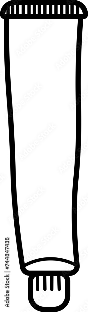 Toothpaste Outline Vector Illustration Toothpaste Outline Vector Illustration