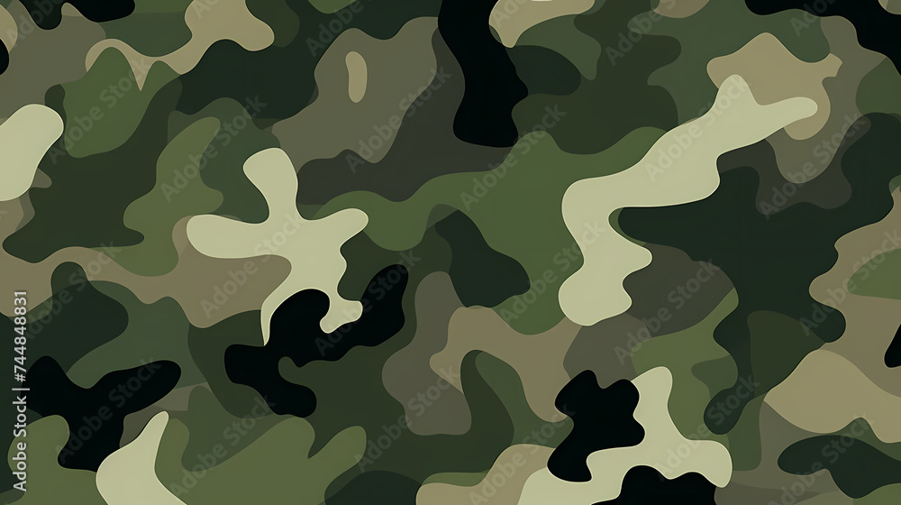 Naklejka premium Camouflage pattern illustration