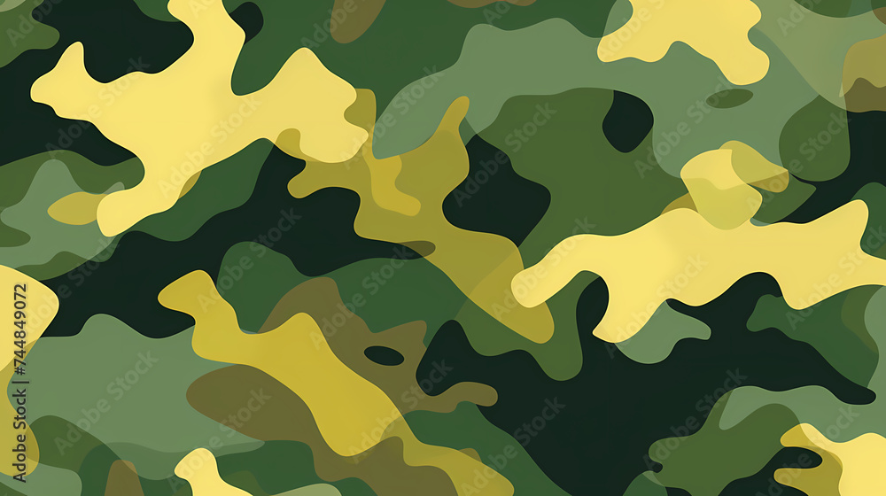 Naklejka premium Camouflage pattern illustration