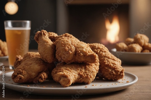 Tasty garlic fried chicken picture