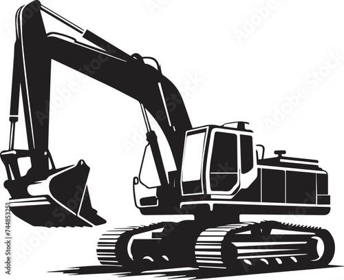 Excavator Silhouettes EPS Excavator Vector Escavator Clipart	
