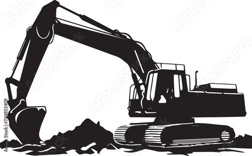 Excavator Silhouettes EPS Excavator Vector Escavator Clipart	
