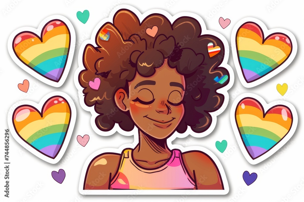 LGBTQ Pride equal rights achievements. Rainbow lgbtq+ designers colorful dark figure diversity Flag. Gradient motley colored goodwill LGBT rights parade festival truce diverse gender illustration