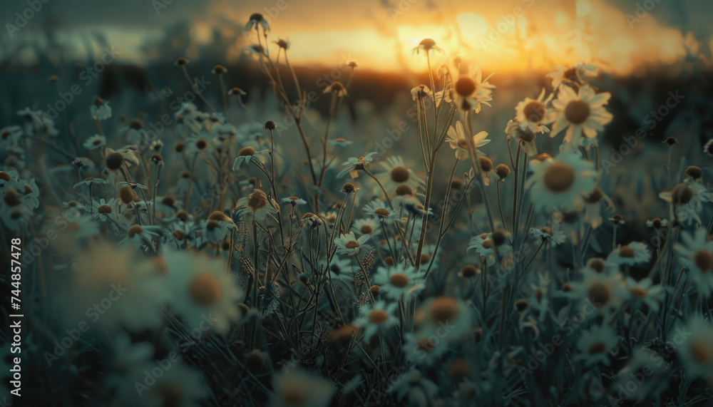 Photo of flowers in the field during golden hour, flowers during golden hour, golden hour field Photo of flowers in the field during golden hour, flowers during golden hour, golden hour field