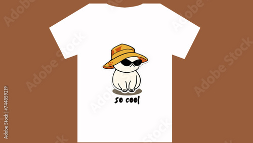 Illustration of a lion in a hat, Make a patriotic statement with this cool and contemporary T-shirt featuring the iconic Union Jack design. Perfect for Brits and anglophiles alike.