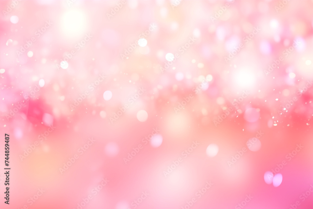 Abstract pink bokeh background.