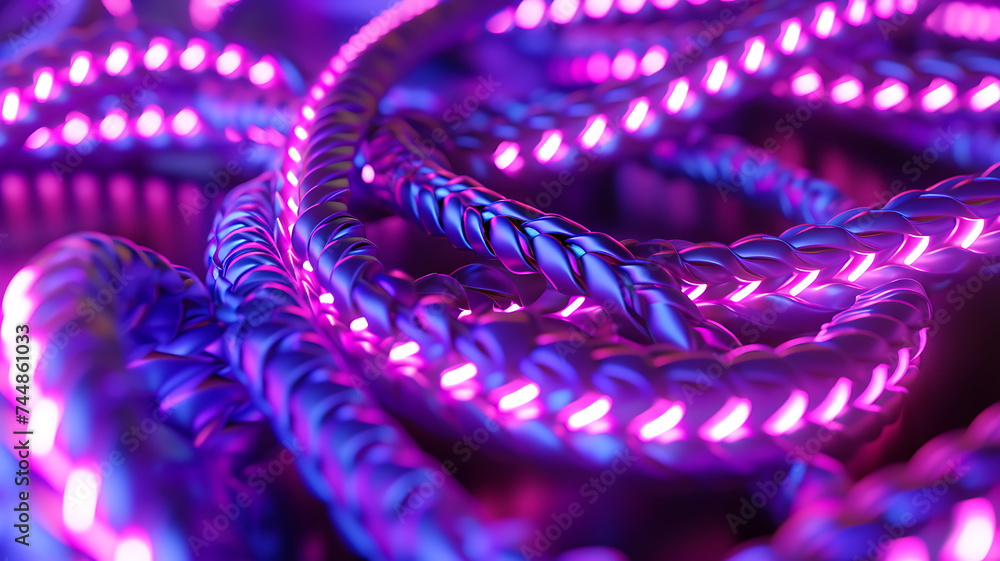 3D Render of Colorful Curving Abstract Lines Background 3D Render of Colorful Curving Abstract Lines Background