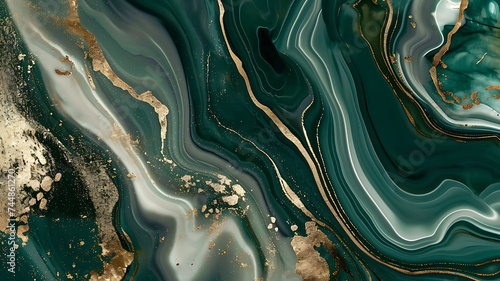 abstract green marble surface texture background