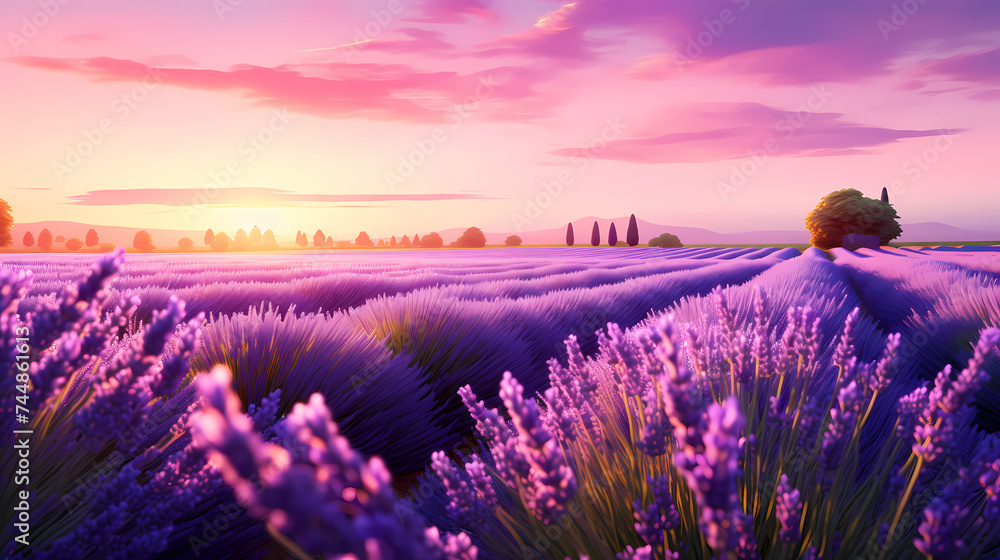 Obraz premium Beautiful lavender wallpaper