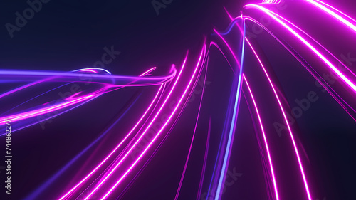 3d rendered motion speed of light neon wallpaper
