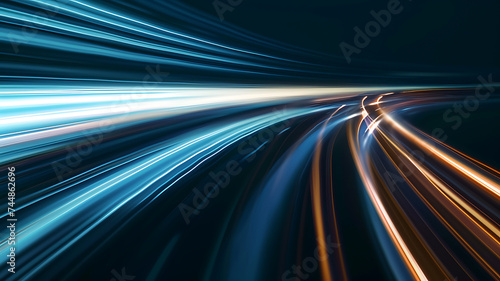 3d rendered speed of light neon wallpaper