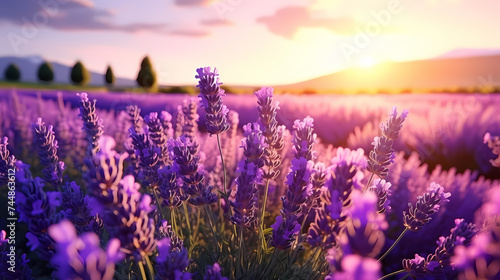Beautiful lavender wallpaper