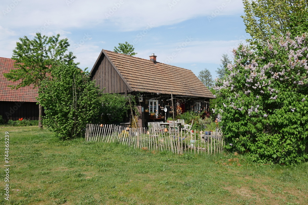 Fototapeta premium Erlichthof Rietschen ist ein sorbisch-sächsisches Dorf in der Oberlausitz